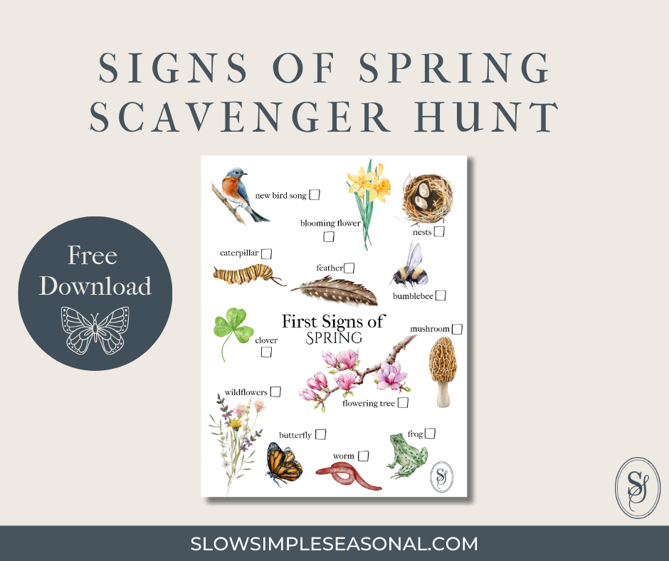 Signs of Spring Scavenger Hunt