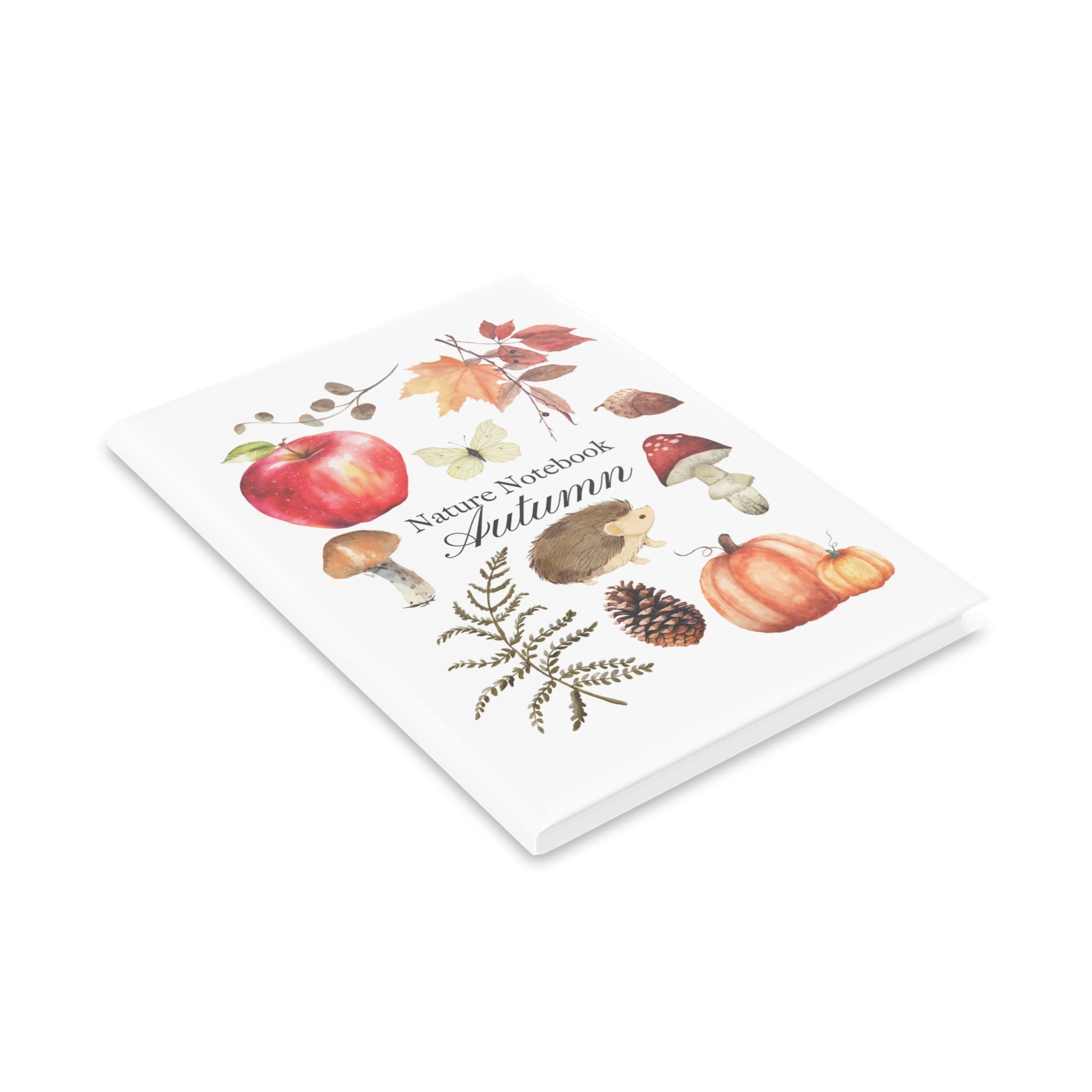 Autumn Hedgehog Hardcover Nature Journal