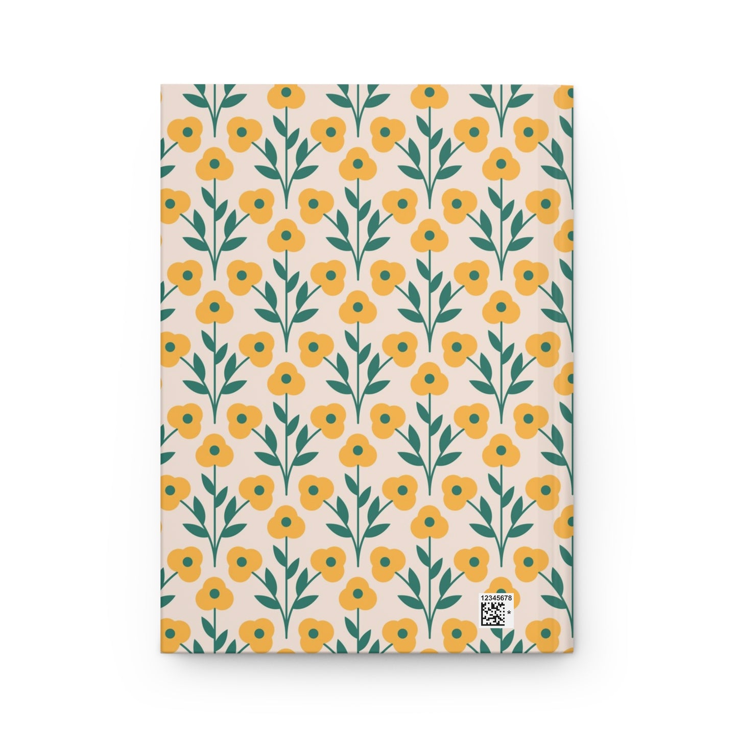 Retro Daisy Pattern Notebook