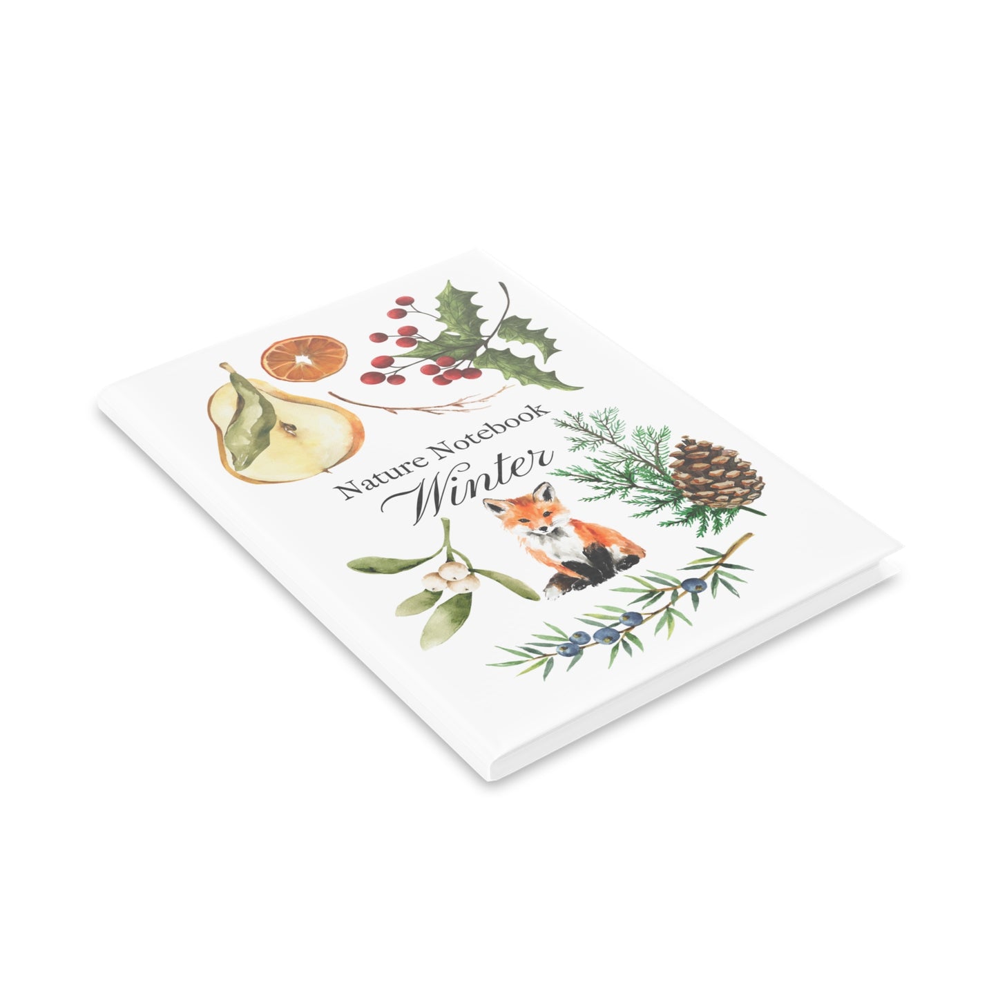 Fox & Pinecone Hardcover Winter Nature Journal
