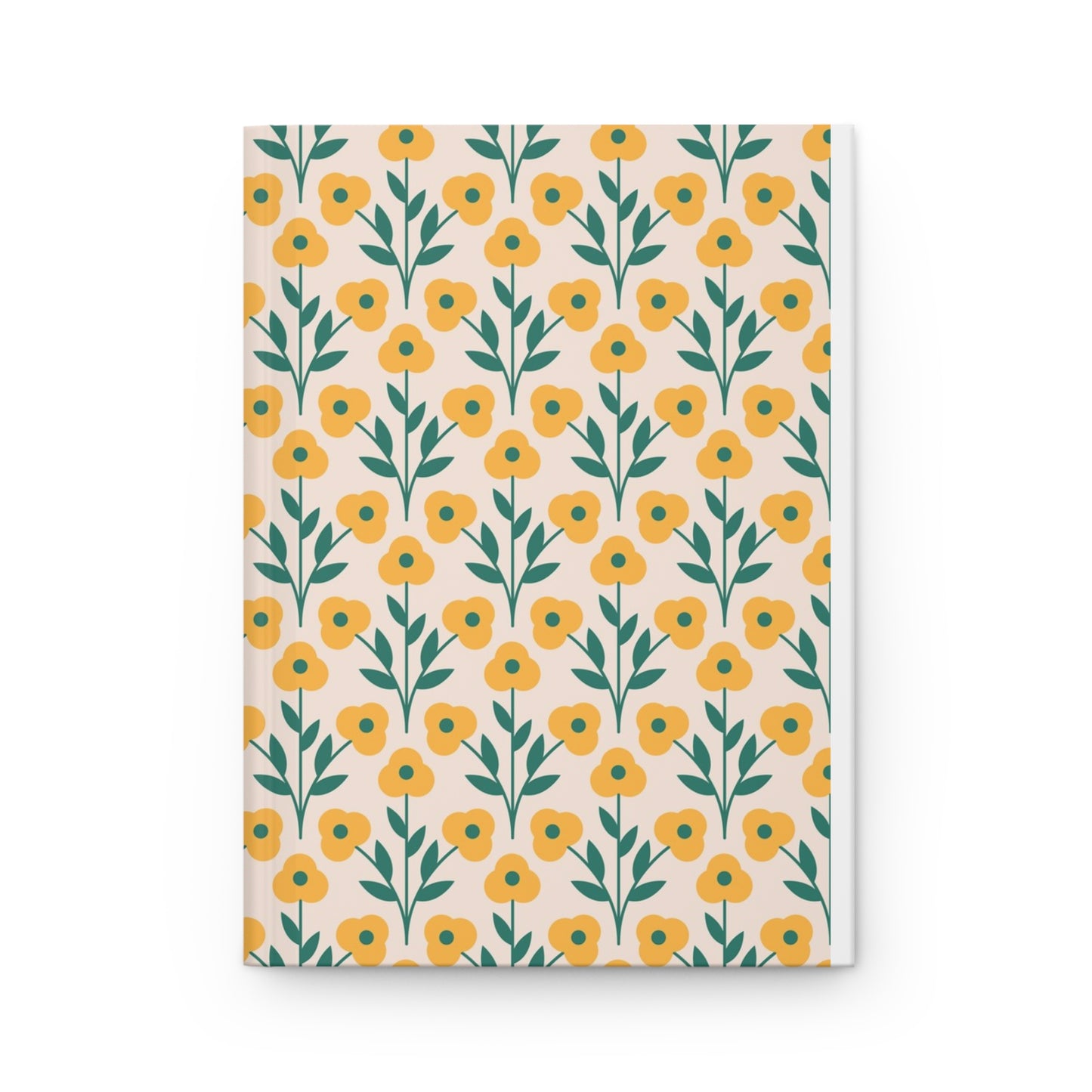 Retro Daisy Pattern Notebook