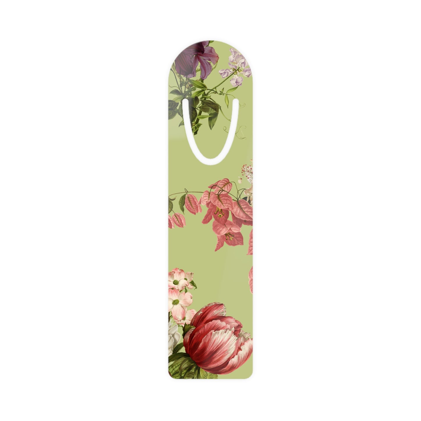 Floral Monogram Bookmark