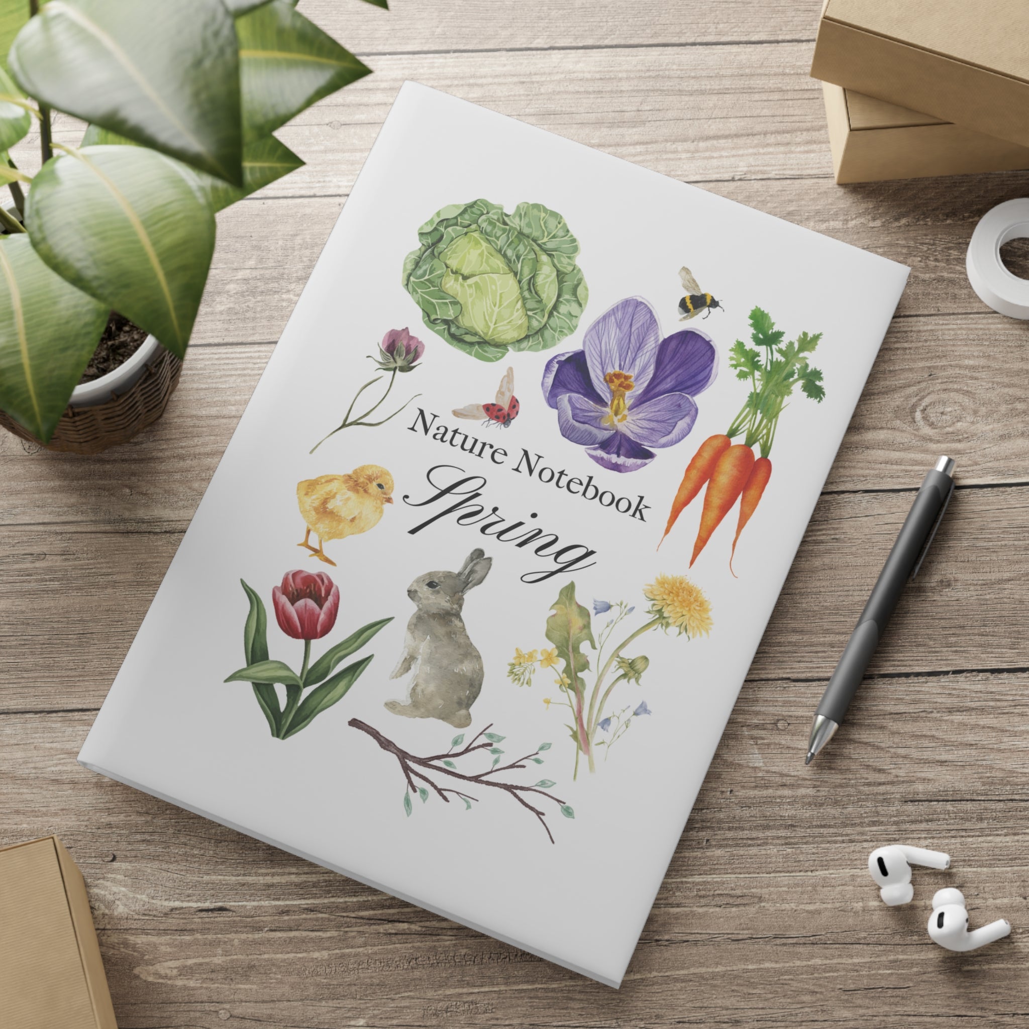 Spring Garden Hardcover Nature Notebook