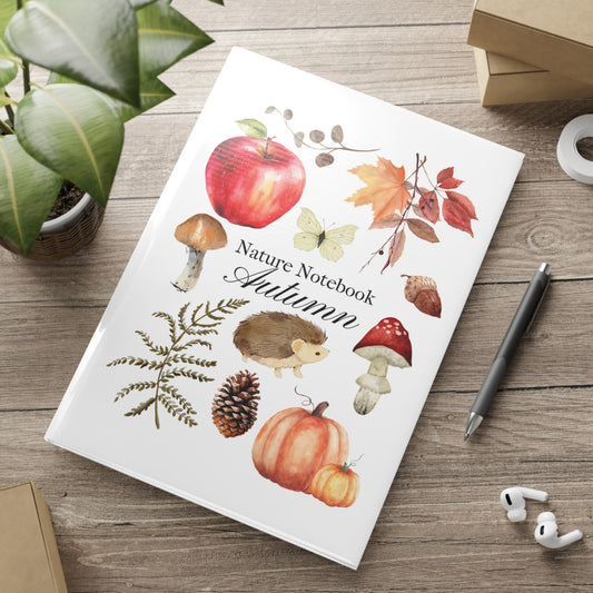 Autumn Hedgehog Hardcover Nature Journal