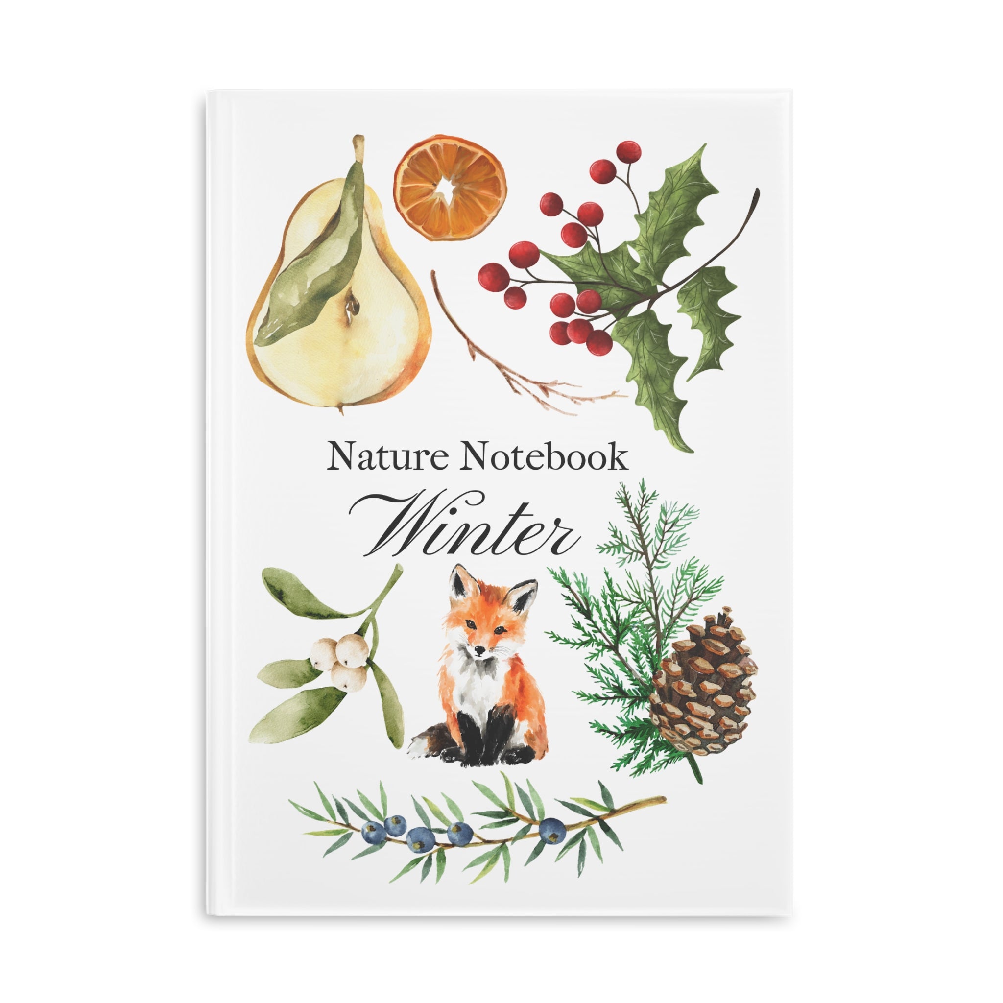 Fox & Pinecone Hardcover Winter Nature Journal