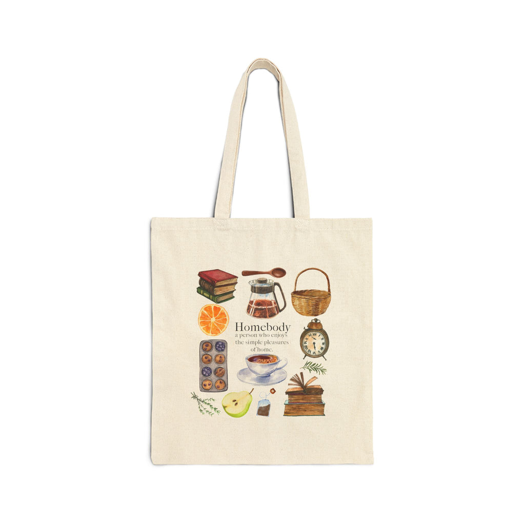 Cozy Tea, Baking & Vintage Cotton Canvas Tote