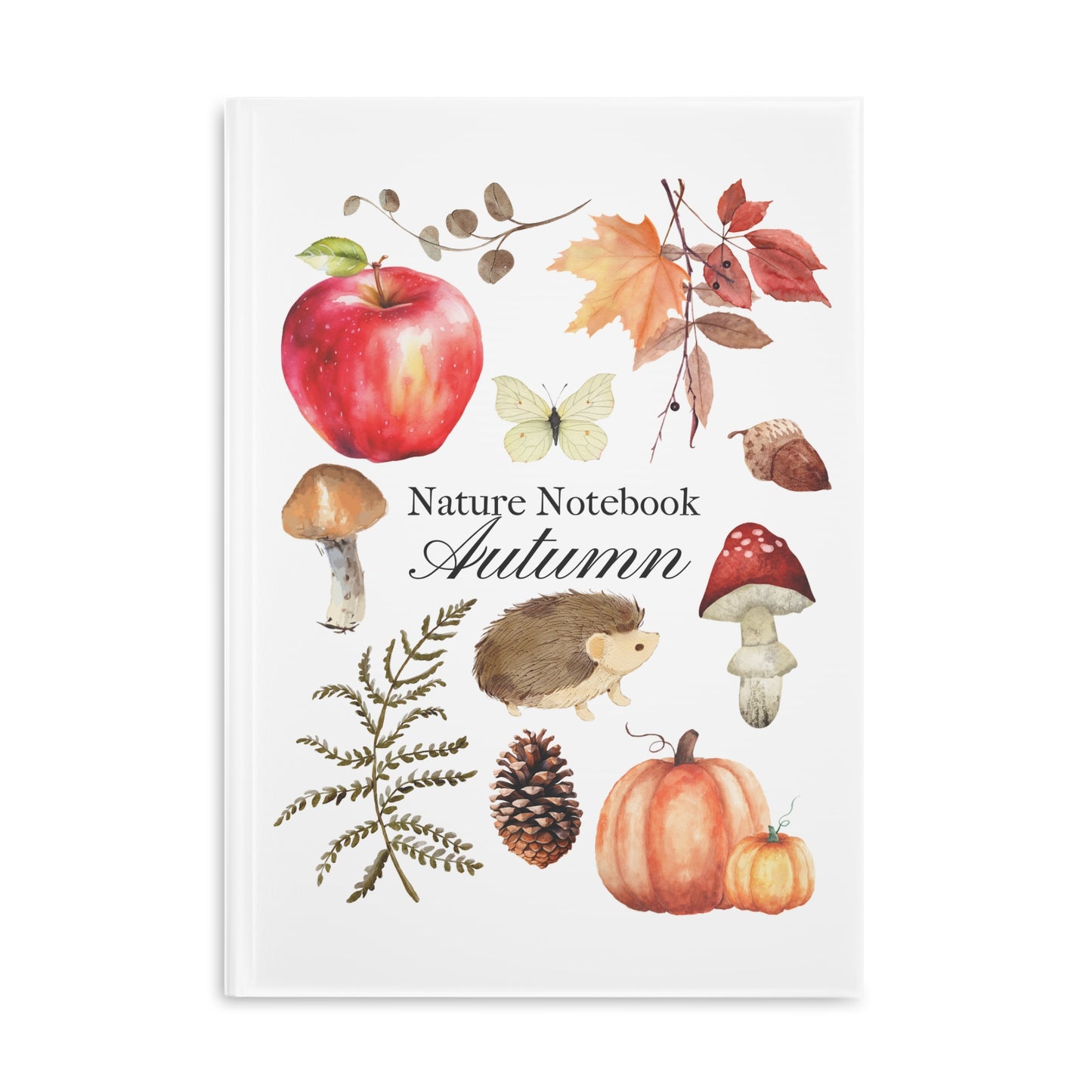 Autumn Hedgehog Hardcover Nature Journal