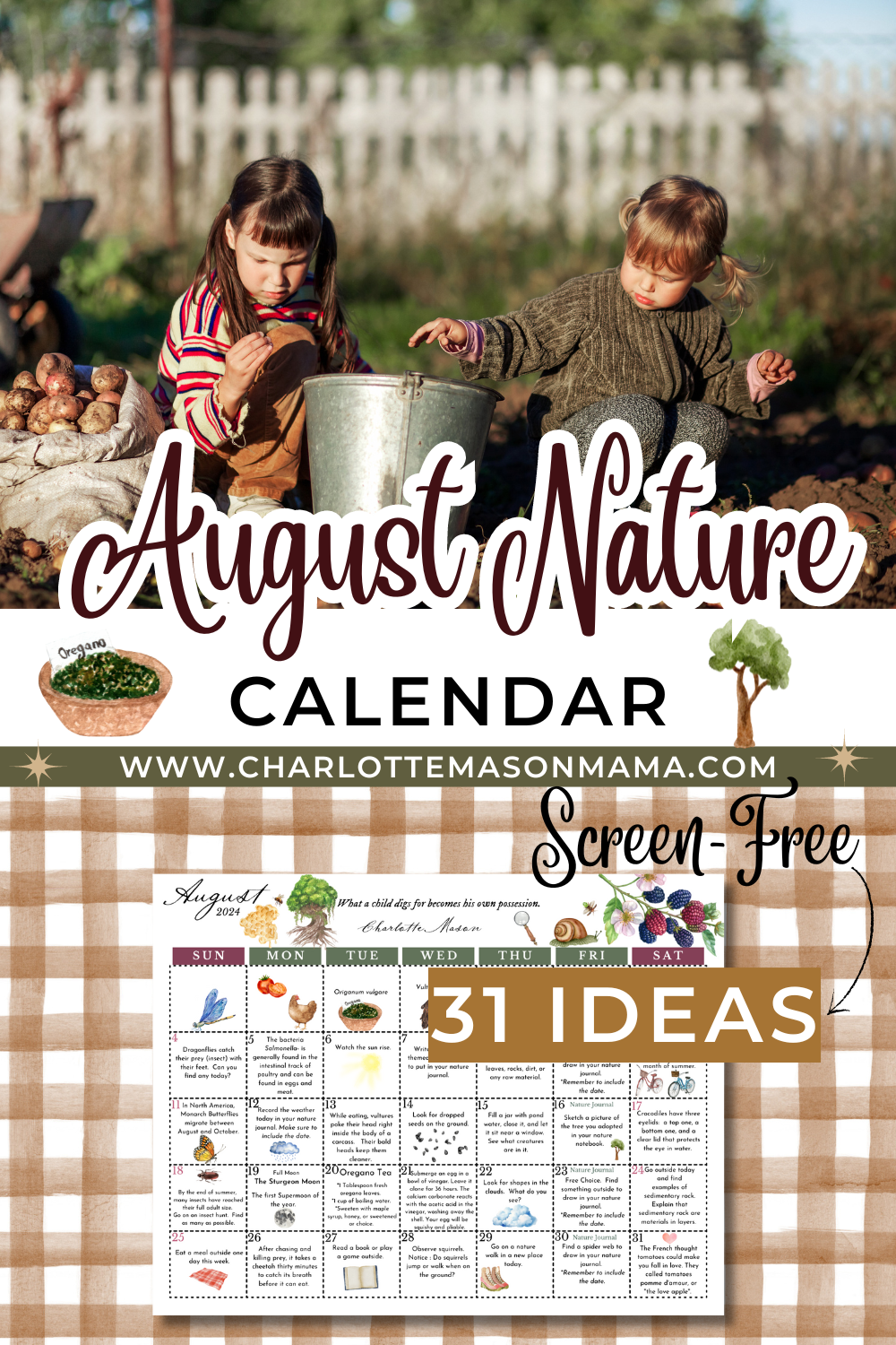 August 2024 Nature Calendar