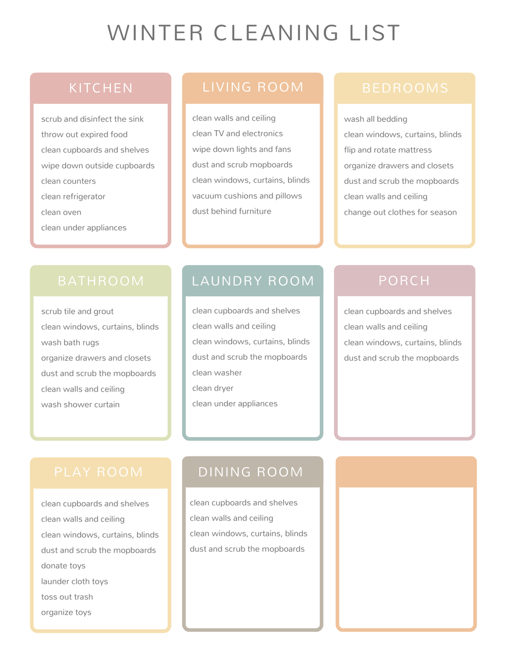 Homekeeping Seasonal Planner
