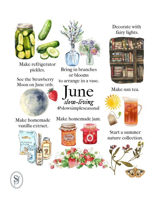 June Slow-Living Activity Sheet
