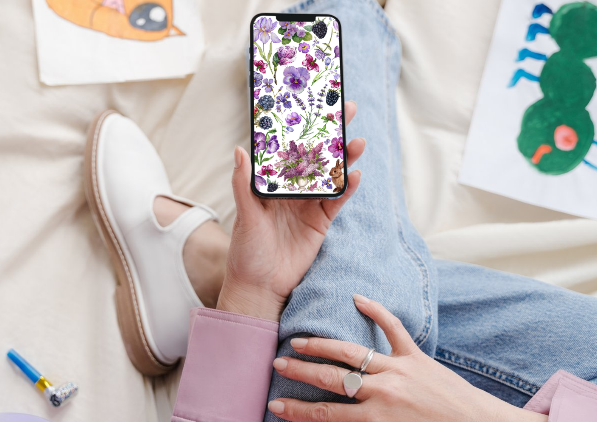 Summer-inspired cozy phone wallpapers