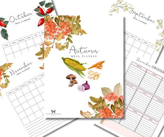 Autumn-Themed Meal Planning Pages