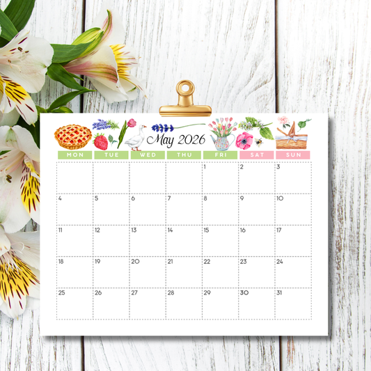 May 2026 Cozy Calendar