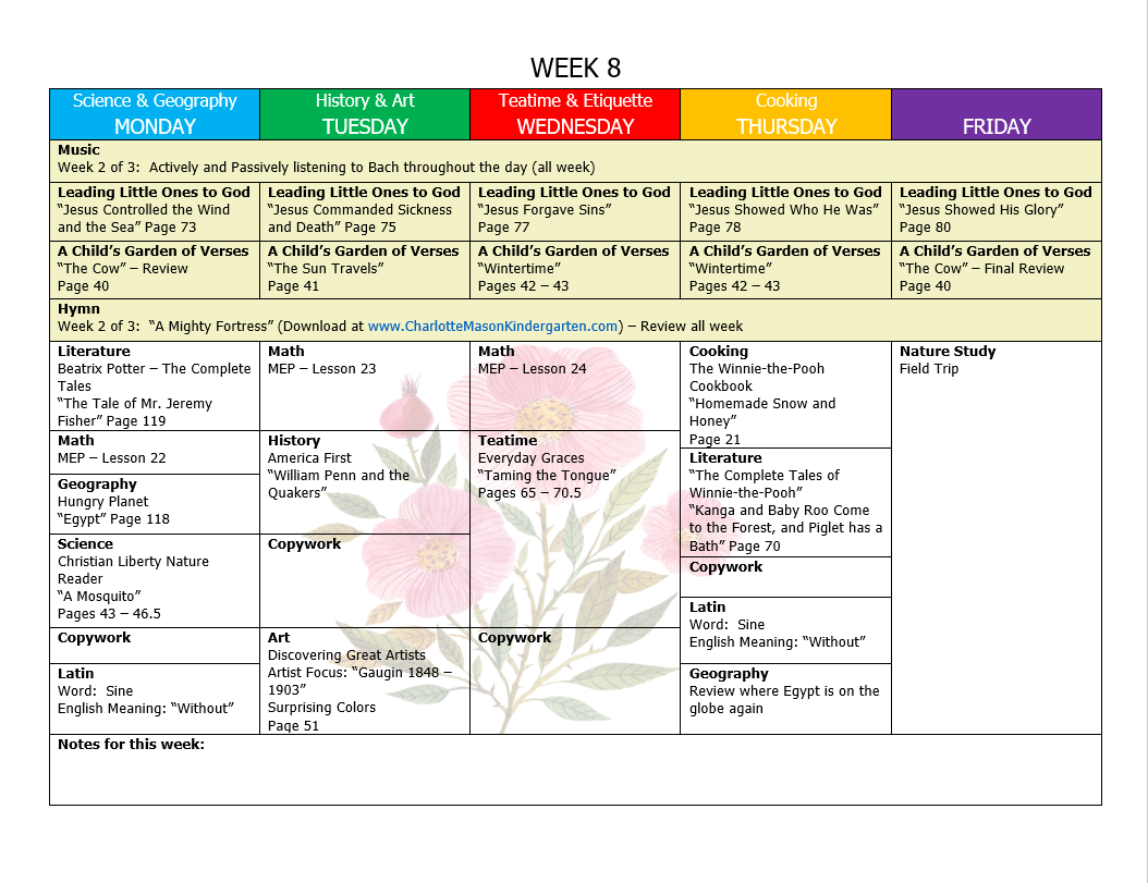 The Enchanted Kindergarten Curriculum